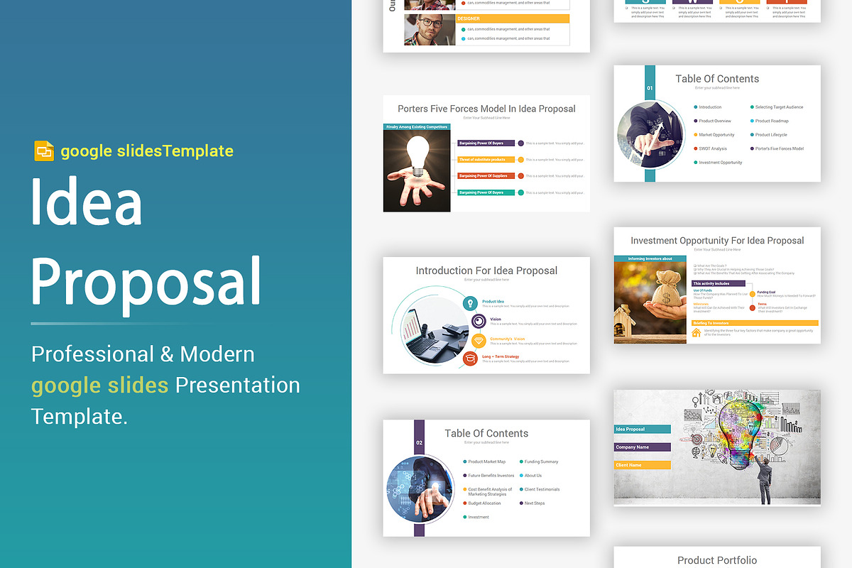 Idea Proposal Google Slides in Google Slides Templates - product preview 8