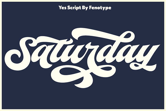 Yes Script - Groovy Retro Script in Script Fonts - product preview 11