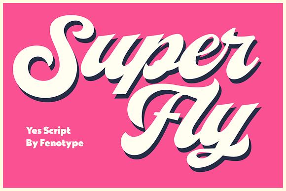 Yes Script - Groovy Retro Script in Script Fonts - product preview 13