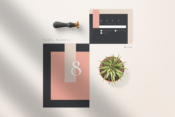 Modern Abstract Wedding Suite in Wedding Templates - product preview 2
