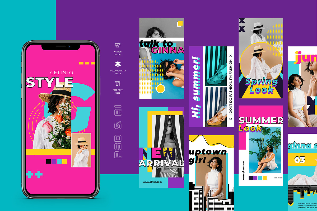 Ginna - Instagram Stories Template in Instagram Templates - product preview 8