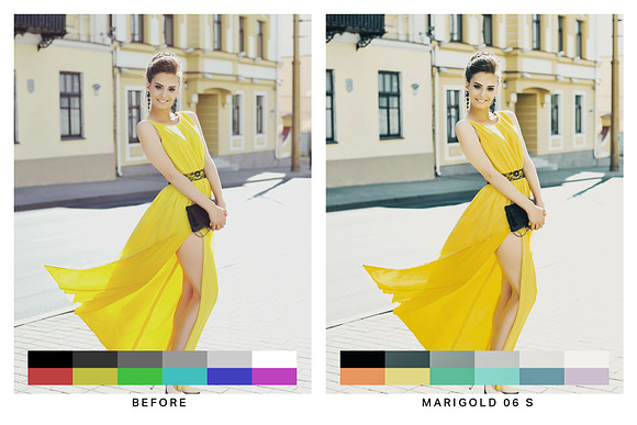 50 Teal & Yellow Lightroom Presets in Add-Ons - product preview 3