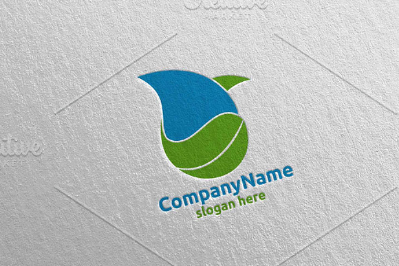 Water Drop and Cleaning Logo Design in Logo Templates - product preview 4