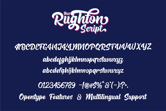 The Rughton Script in Script Fonts - product preview 8
