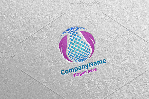 Water Drop and Cleaning Logo Design in Logo Templates - product preview 3