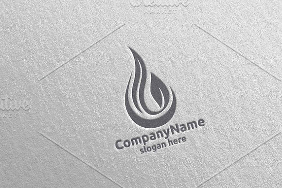 Water Drop and Cleaning Logo Design in Logo Templates - product preview 4