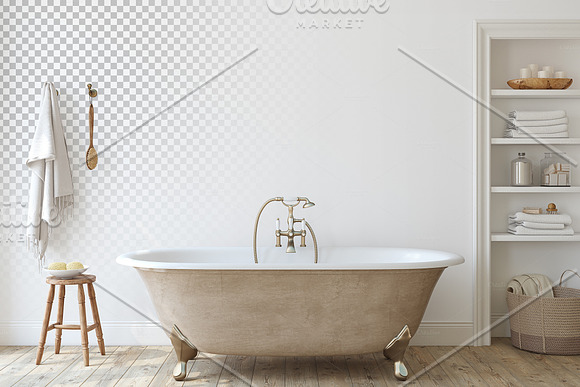 Farmhouse. Bathroom. in Print Mockups - product preview 1