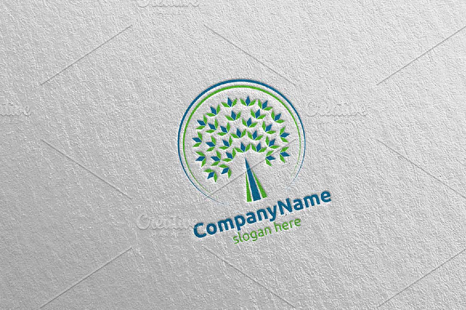 Tree Logo Financial Investment