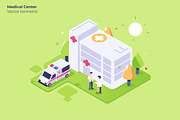 Medical Center - Vector Illustration