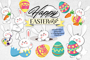 Happy Easter Bunny illustrations