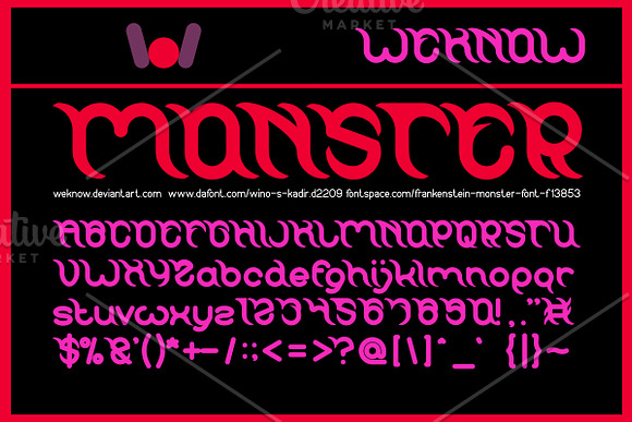 frankenstein monster font in Display Fonts - product preview 1