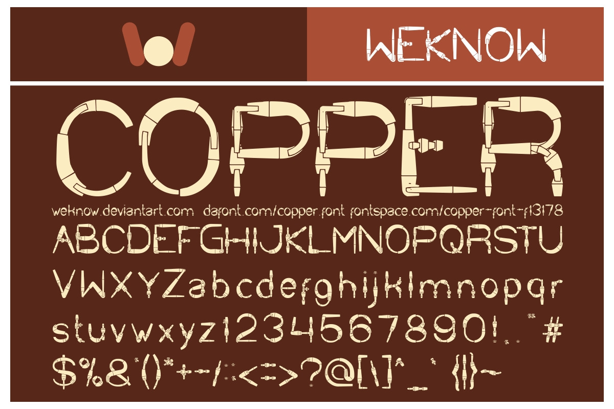 copper font in Display Fonts - product preview 8