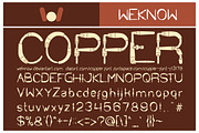 copper font