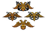 Double headed imperial nautical eagl