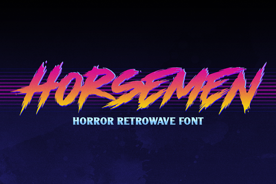 Horsemen - Horror Retro Font