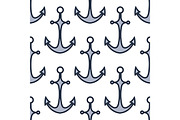 Marine anchors seamless background p