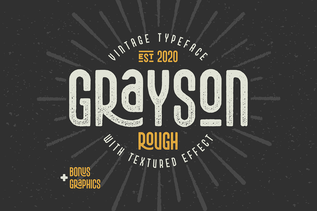 Grayson Rough font and Graphics in Display Fonts - product preview 8