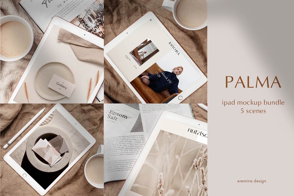 Stationery Photo Mockups iPad in Mobile & Web Mockups - product preview 8