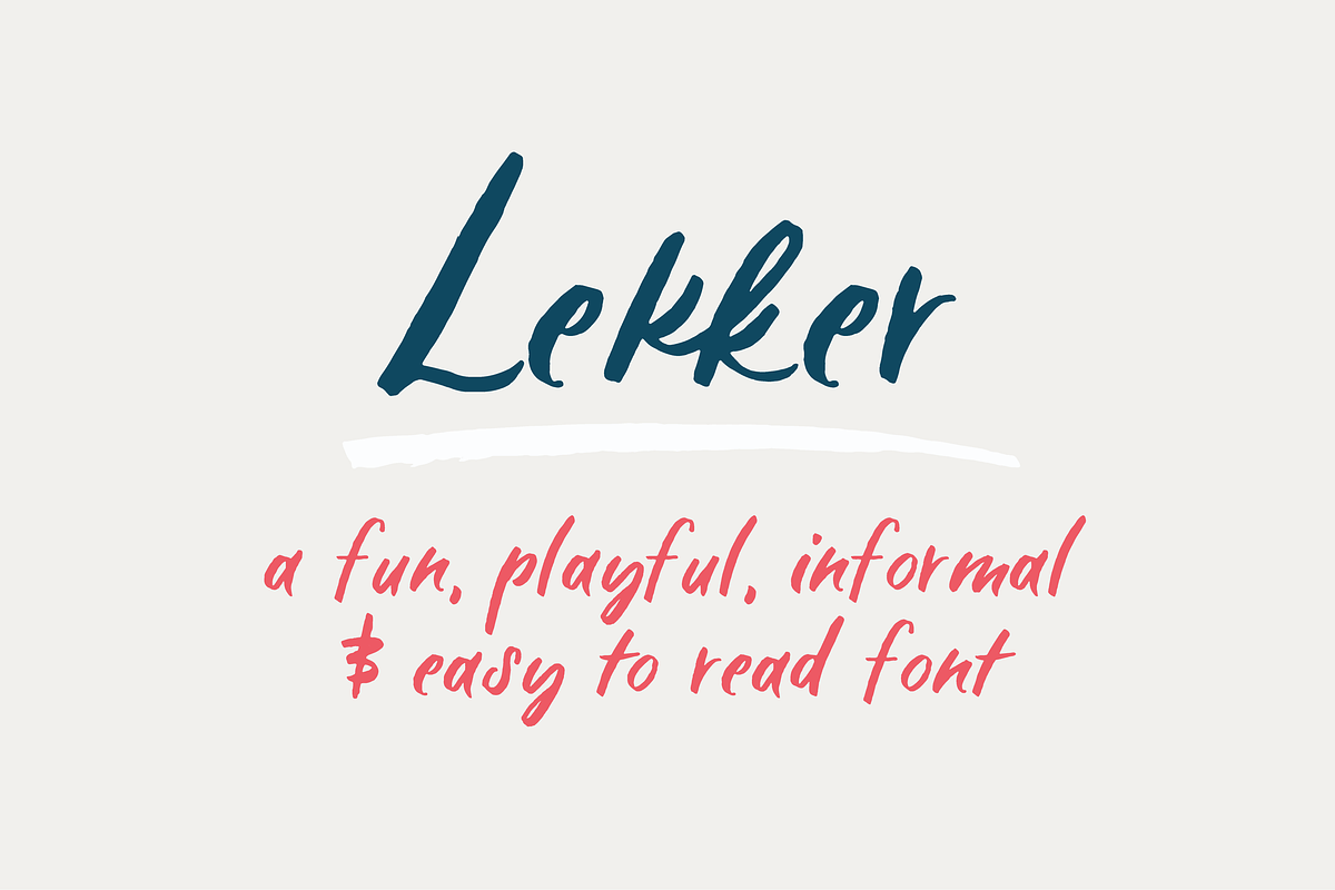 Lekker Handwritten Font in Sans-Serif Fonts - product preview 8