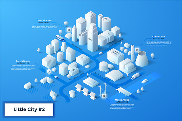 White Isometric City Builder in Objects - product preview 3