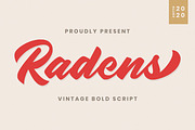 Radens - Vintage Bold Script