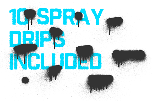 Spray Paint Drips in Textures - product preview 2