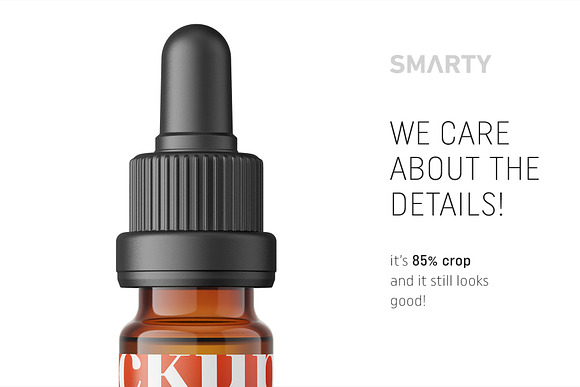 Amber dropper bottle mockup 10ml in Product Mockups - product preview 3