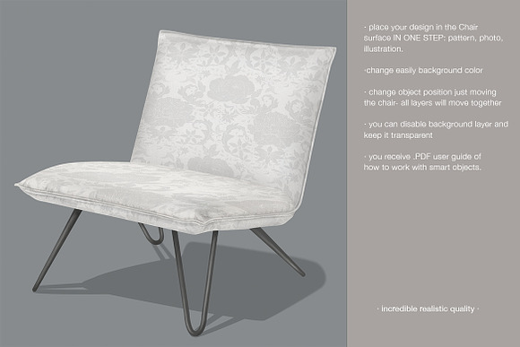Vintage Armchair Mockup in Product Mockups - product preview 2