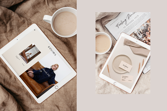 Stationery Photo Mockups iPad in Mobile & Web Mockups - product preview 1