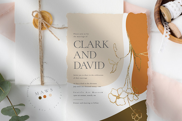 Modern Abstract Wedding Suite