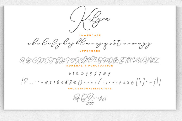 Kalyna Signature Handwriting in Script Fonts - product preview 6