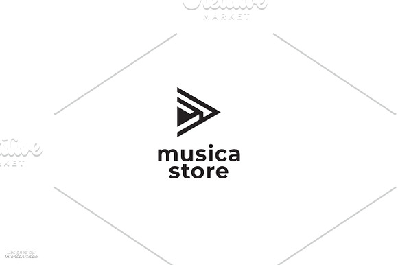 Music Store Media Logo in Logo Templates - product preview 2