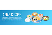 Asian cuisine concept banner