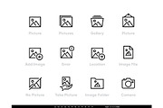 Picture and Image icons. Photo