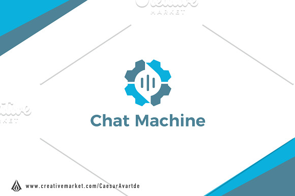 Chat Gear IoT Logo Template in Logo Templates - product preview 1