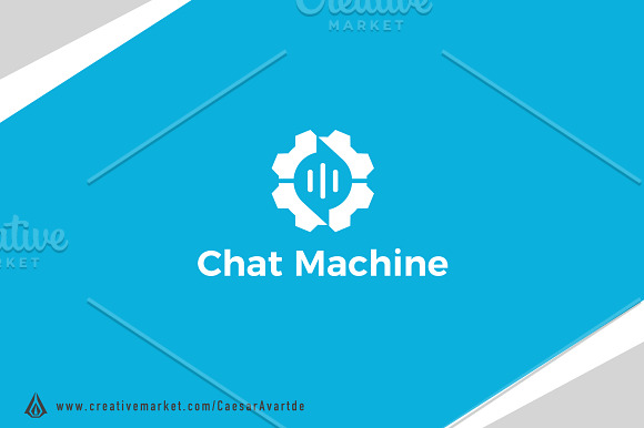 Chat Gear IoT Logo Template in Logo Templates - product preview 2