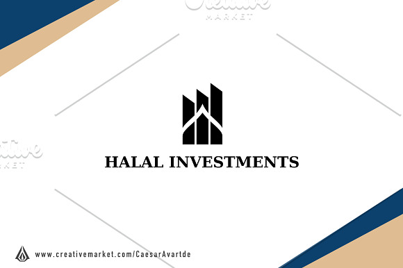 Halal Investments Logo Template in Logo Templates - product preview 1