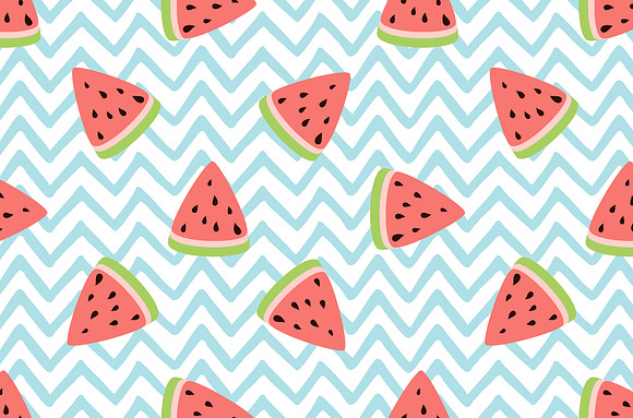 Watermelon pattern Pineapple pattern in Patterns - product preview 1