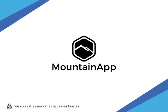 Mountain App Logo Template in Logo Templates - product preview 1