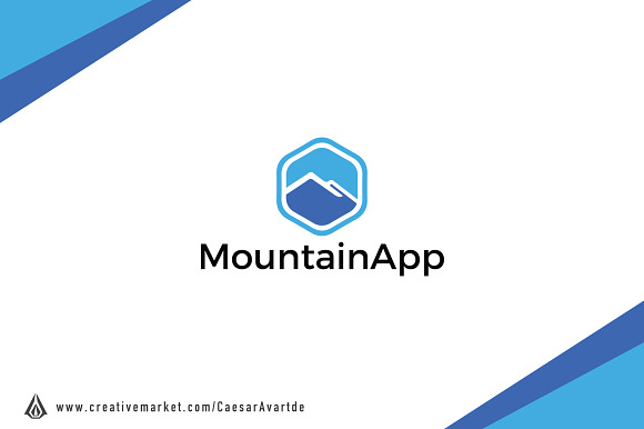 Mountain App Logo Template in Logo Templates - product preview 2