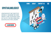 Ophthalmologist concept banner