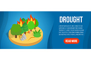 Drought concept banner