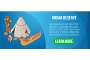 Indian reserve concept banner
