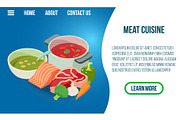Meat cuisine concept banner