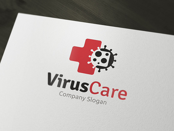 Virus Care Logo in Logo Templates - product preview 2