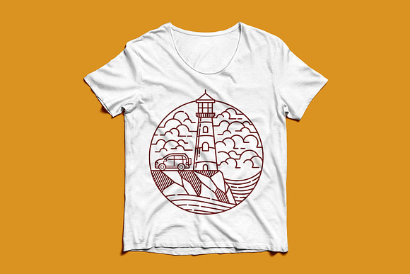 Beautiful view of the lighthouse in Illustrations - product preview 2