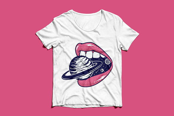Biting the universe illustration in Illustrations - product preview 2