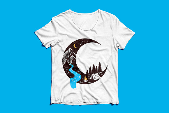 Camping at night illustration in Illustrations - product preview 2