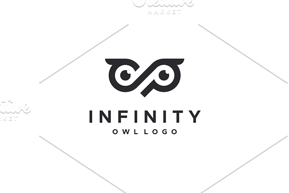Infinity Owl Logo in Logo Templates - product preview 3