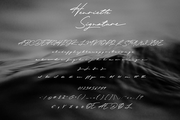 Henriette Signature Script Font in Script Fonts - product preview 9